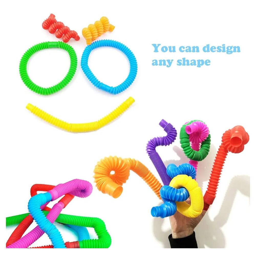 4 PKS OF 3 - 3 Pk Fidget LED tubes for ages 6+